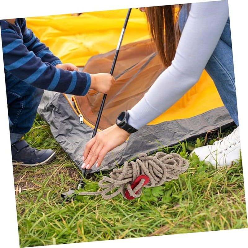 Heavy Duty Reflective Tent Ropes 8pcs with Tensioners Windproof Cord for Camping Tarps Hiking Night Safety - Image 5